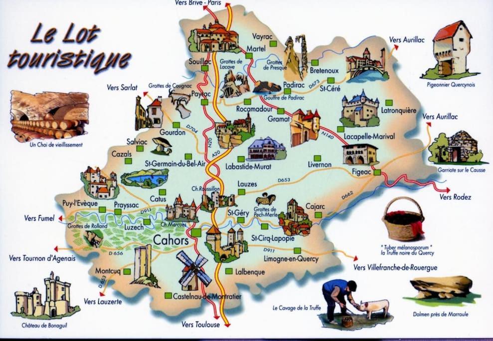 Vakantiehuis La Poire, Op Landgoed Aan De Dordogne Prudhomat Esterno foto