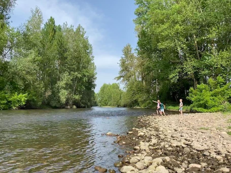 Vakantiehuis La Poire, Op Landgoed Aan De Dordogne Prudhomat Esterno foto